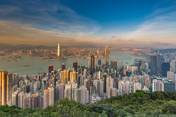 istock Hong Kong central business downtown office building 636443192