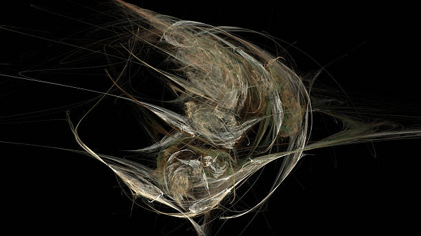 courbes beiges et ondes fond abstrait - fantasy three dimensional three dimensional shape human nervous system photos et images de collection