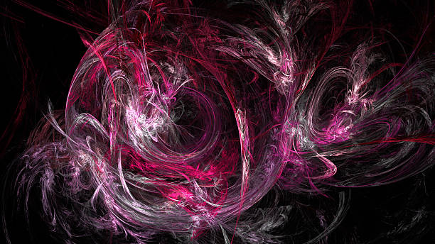 courbes roses roses et vagues fond abstrait - fantasy three dimensional three dimensional shape human nervous system photos et images de collection