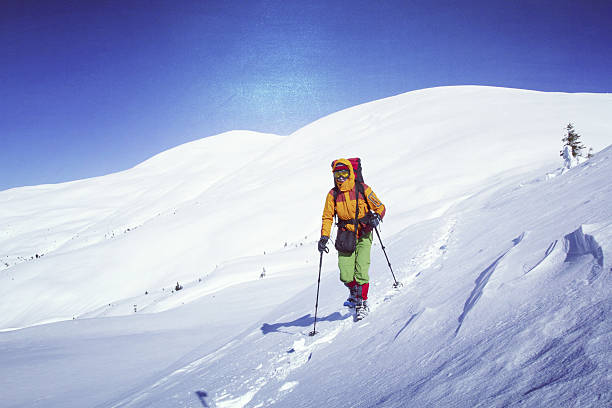 istock Winter hiking in the mountains. 636449122