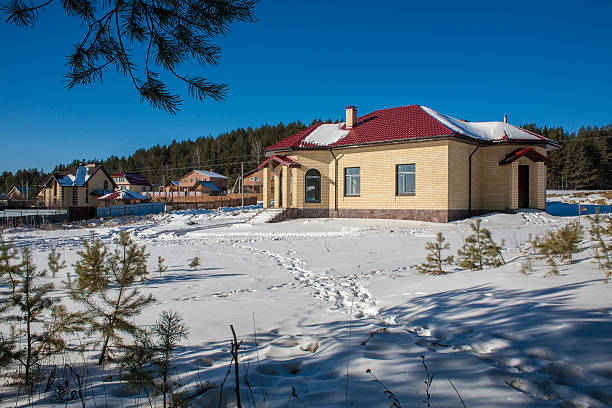 istock Newly Built Suburban House 636454102