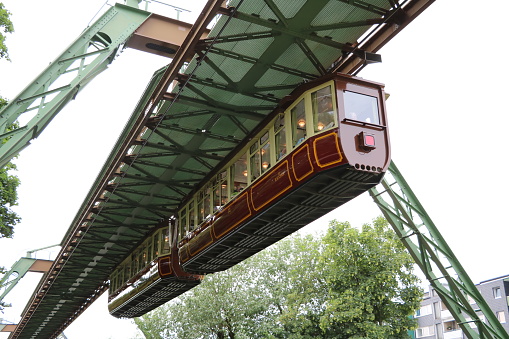 Kaiserwagen of the Suspension Railway Wuppertal, Germany