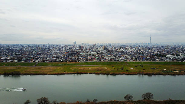 istock Tokyo seen from above the Edogawa 636457826