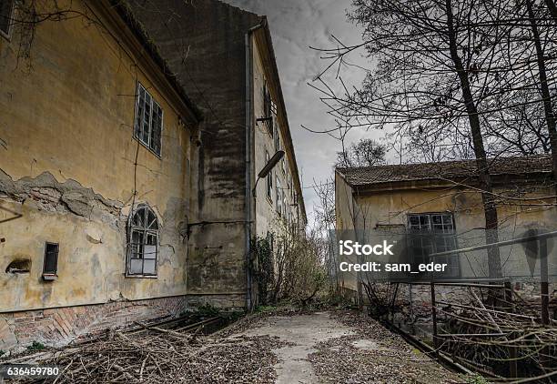 Old Factory Terrain Stock Photo - Download Image Now - Abandoned, Arranging, Arts Culture and Entertainment