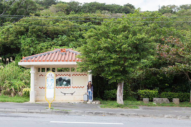 Young woman enjoying okinawa trip