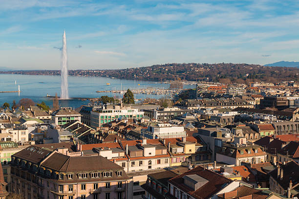 istock Nice view of Geneve Switzerland 636463796