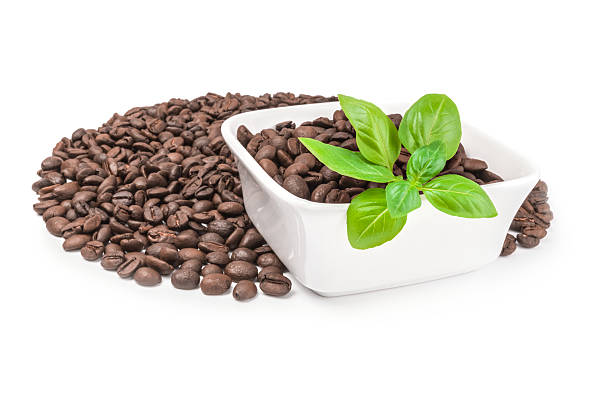 istock Coffee grains isolated on a white background cutout 636475614