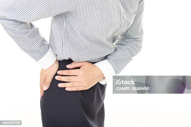 Tired Woman Stock Photo - Download Image Now - Hip - Body Part, Physical Injury, Adult