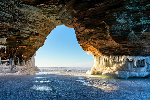 istock Ice formations on Lake Superior shorline. 636486722