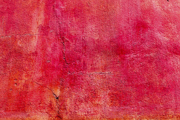 istock Bright Red Orange Wall San Miguel de Allende Mexico 636489854