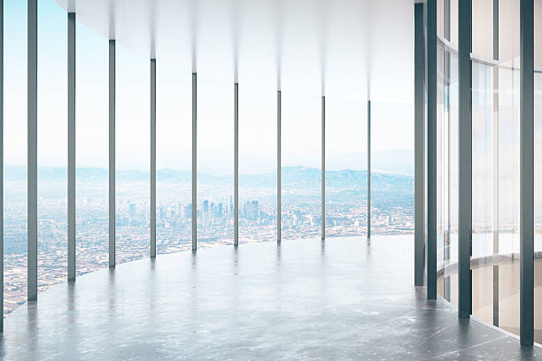 istock Contemporary glass corridor 636495172