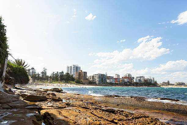 istock City coastline, beautiful Sydney surburb Cronulla, background with copy space 636498248