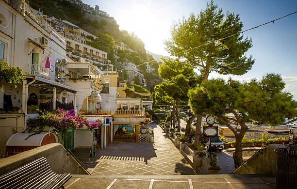 istock Amalfi Coast - view on promenade in Positano, Italy 636498314