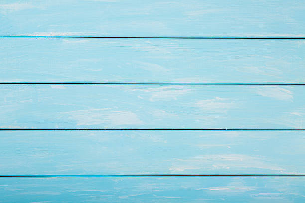 istock Blue colored wood background, Pastel wood background 636498486