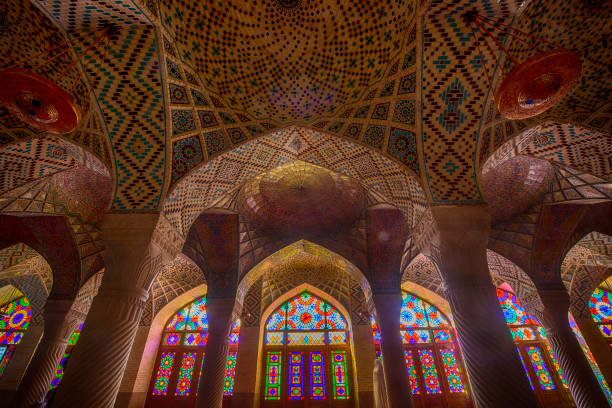 Inside the Nasir ol Molk Mosque in Shiraz, Iran