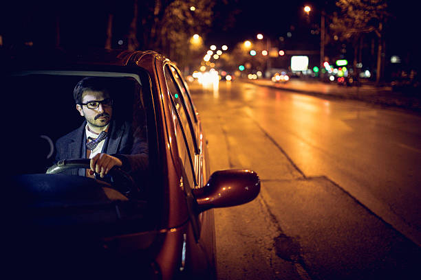istock Businessman in his car 636499190