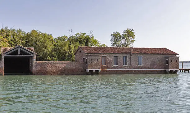 Photo of San Giacomo in Paludo island in Venice lagoon, Italy.