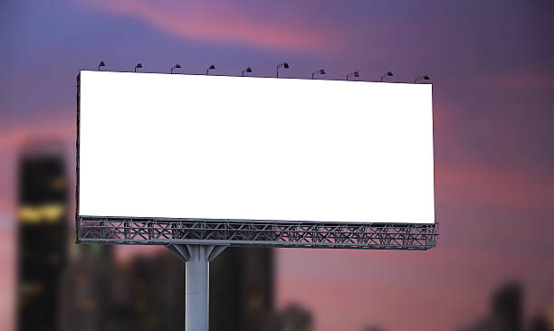 istock Blank billboard at twilight in the city 636510928