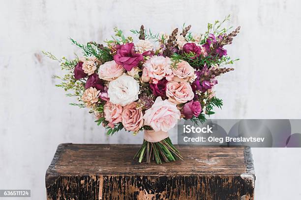 Fineart Wedding Bouquet Stock Photo - Download Image Now - Bouquet, Wedding, Flower