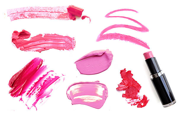 istock Collection of various lipstick on white background 636514094