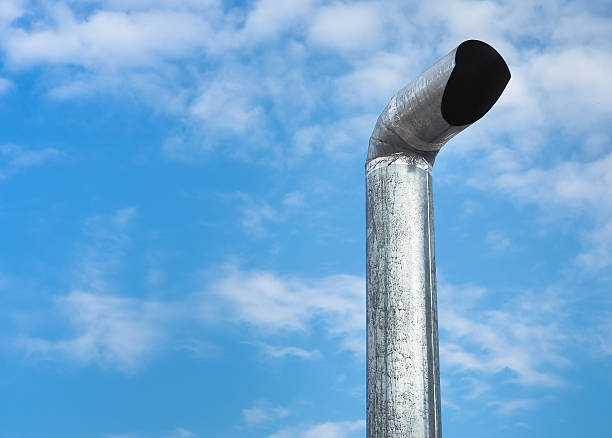 istock Smokestack for smoke out from kitchen 636516062