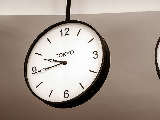istock Airport clock showing Tokyo time 636516572