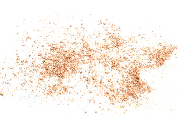 istock Abstract image with pink powder on white background 636516924