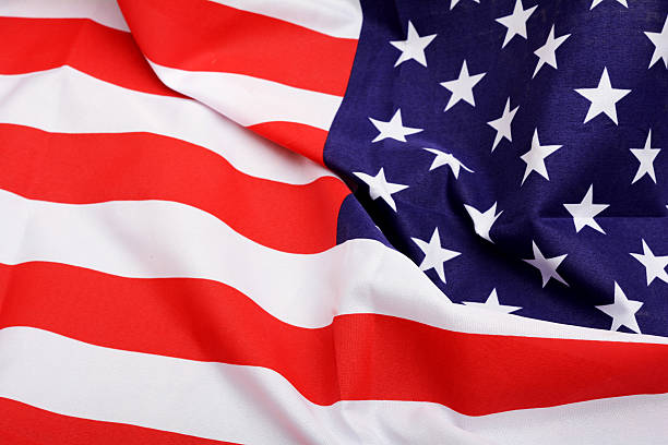 istock United State of Amerca Flag Fabric Background 636524602