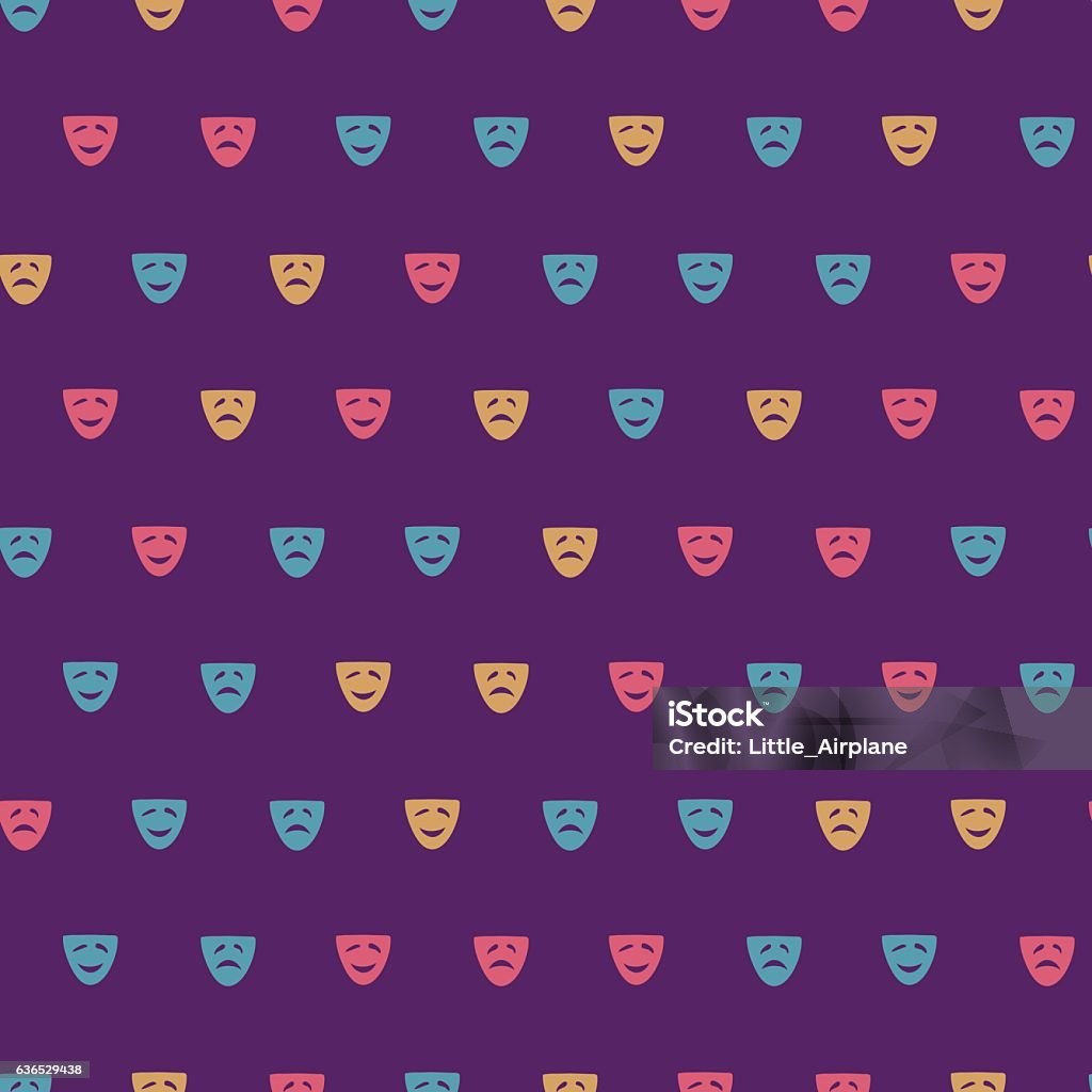 Comedy Pattern Comedy And Drama Pattern Stock Illustration - Download Image Now ...