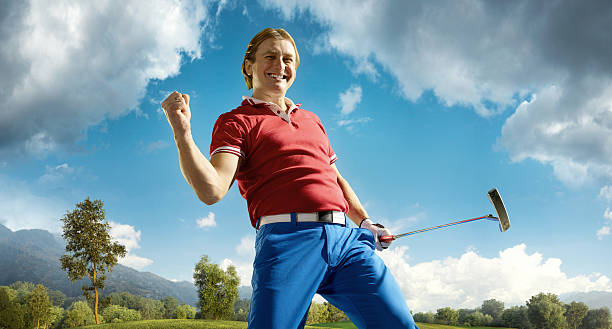Golf: Man winning a golf championship