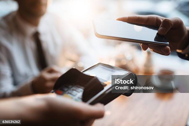 Nfc Payment Stock Photo - Download Image Now - Mobile Payment, Paying, Mobile Phone