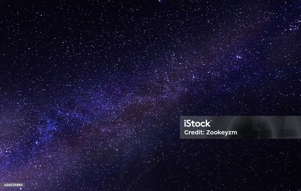 Milky way. Night sky full of stars. Abstract Stock Photo