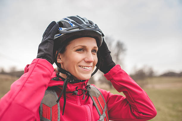 istock Young Female Biker before Cycling 636539552