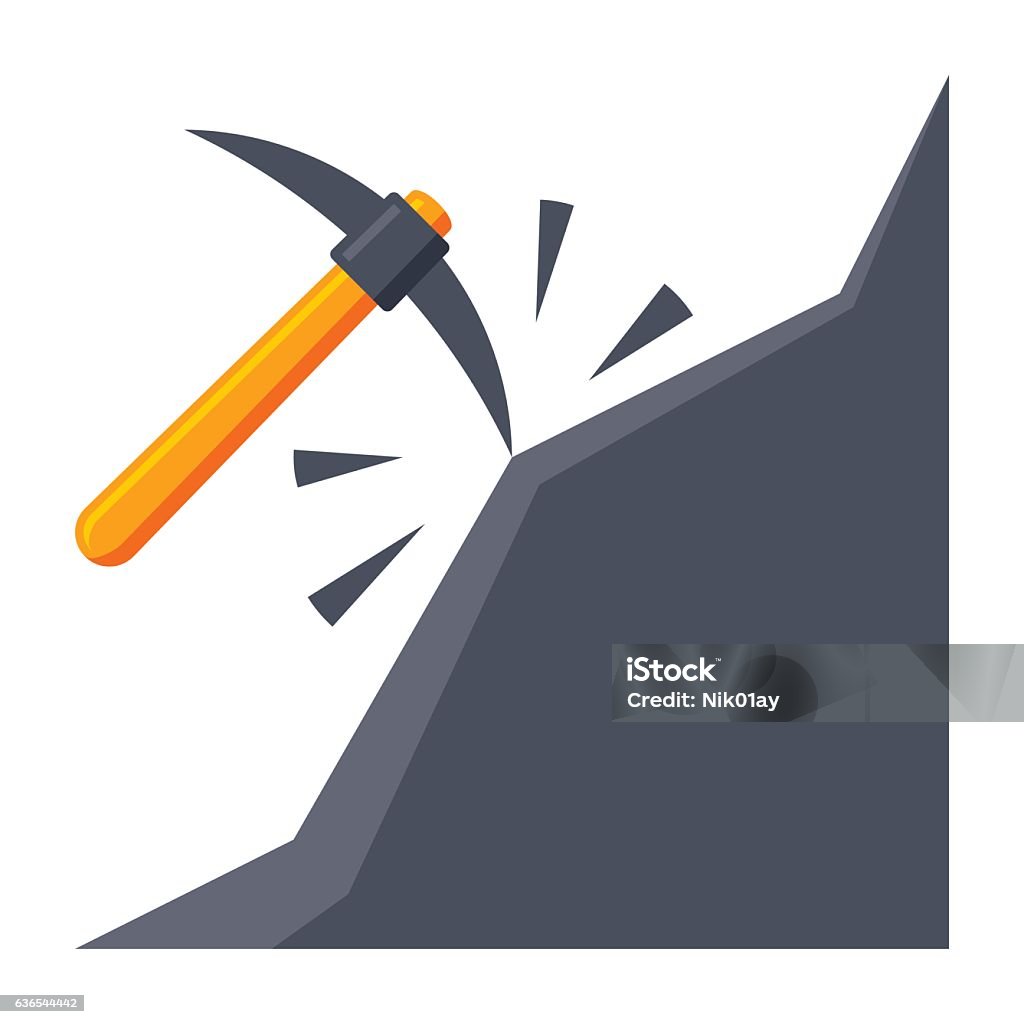 Iron Mining Vector Mining Vector Illustration Stock Illustration - Download Image Now ...