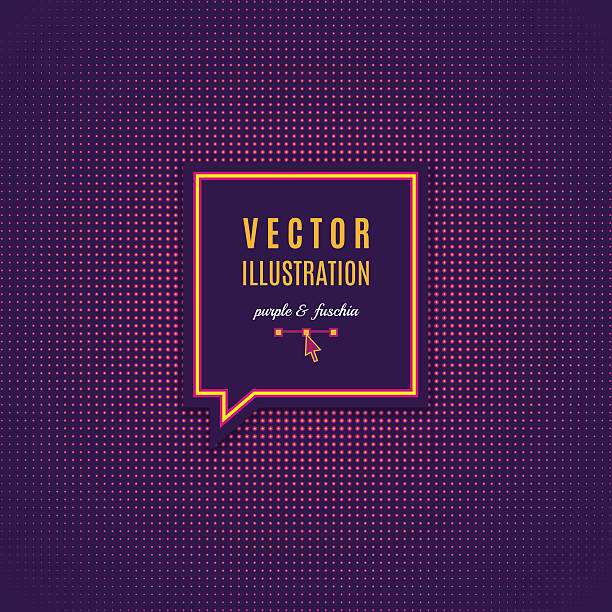 fioletowy fuschia abstrakcyjne światło tło magenta minimalny projekt vector dotwork - plac stock illustrations