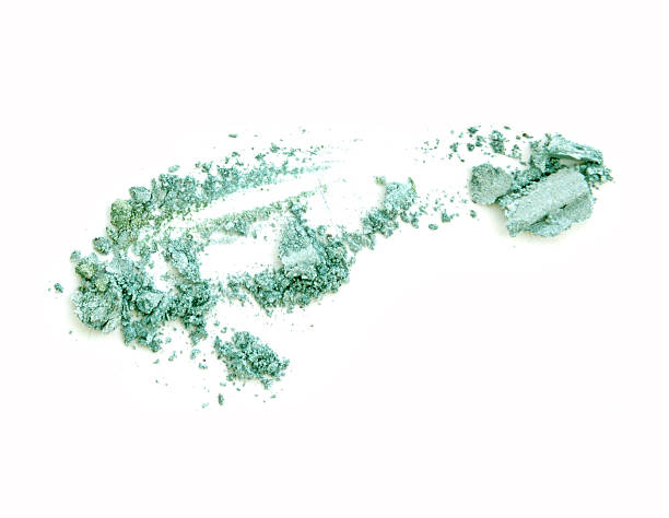 istock Green color cosmetic powder on background 636547950