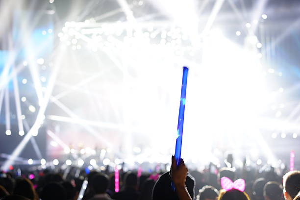 istock Defocused entertainment concert lighting on stage 636554136