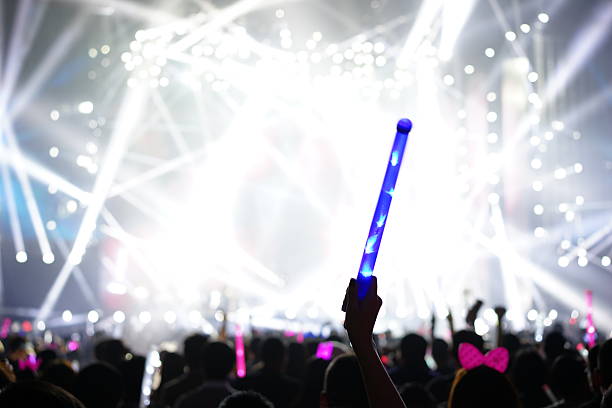 istock Defocused entertainment concert lighting on stage 636554568