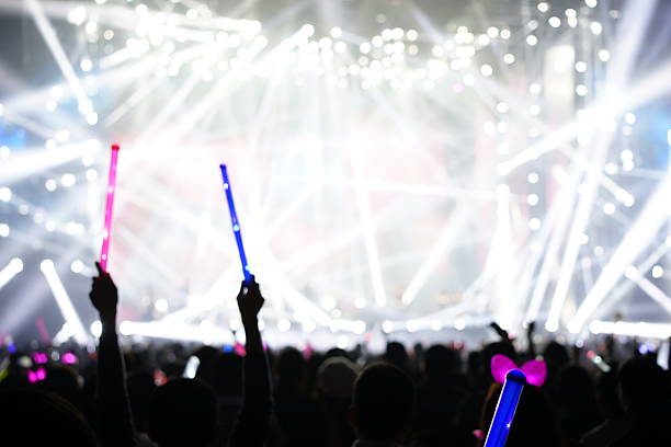 istock Defocused entertainment concert lighting on stage 636555754
