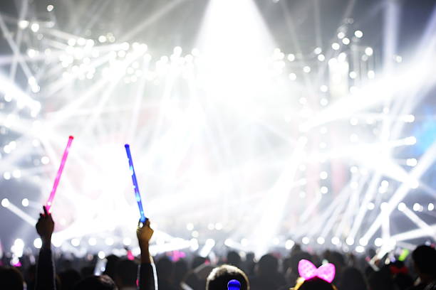 istock Defocused entertainment concert lighting on stage 636556044