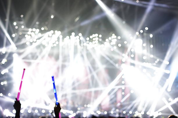 istock Defocused entertainment concert lighting on stage 636556170