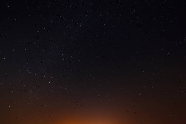 istock Night sky with the stars just before dawn. 636566132