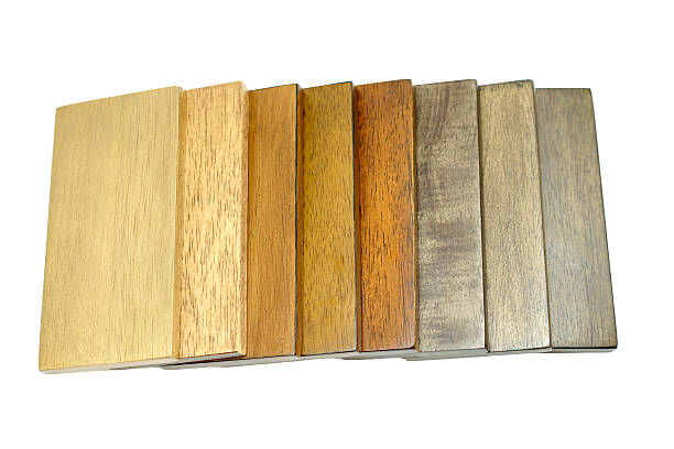 istock plank rubber wood with white background 636567598