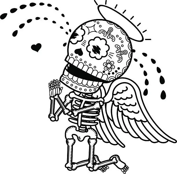 Vector illustration of Vector illustration of skeletons