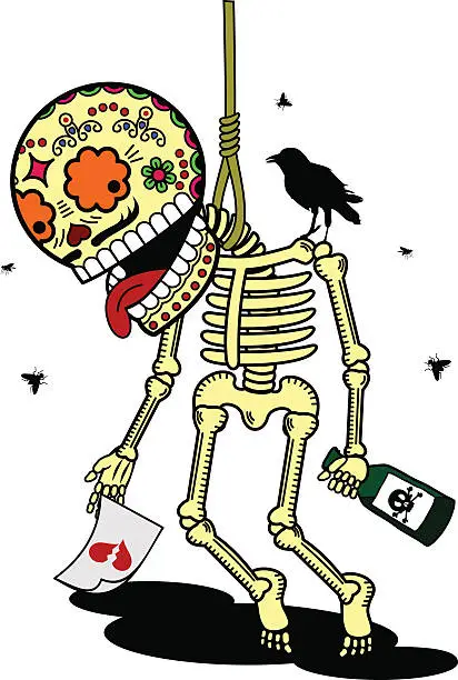 Vector illustration of Vector illustration of skeletons