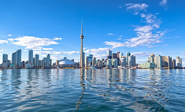 Skyline of Toronto Skyline of Toronto, Canada toronto stock pictures, royalty-free photos & images