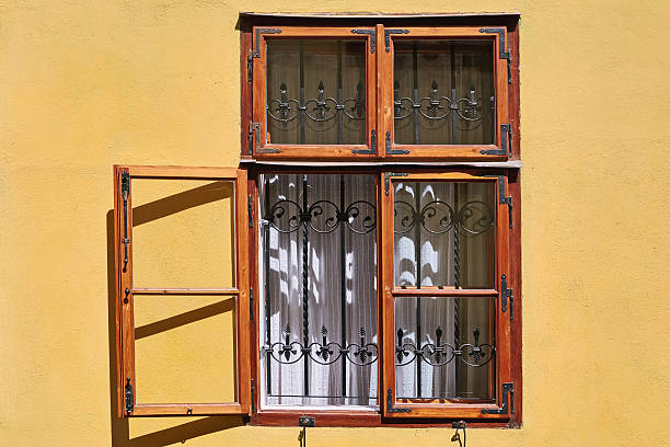istock Open Window of an Old Building 636580538