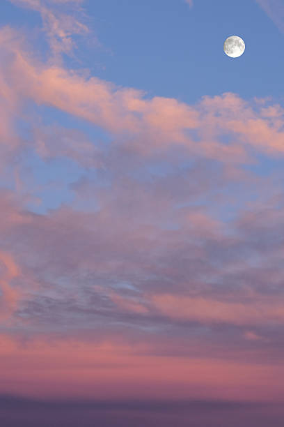 istock Full moon graces the twilight sky 636581804