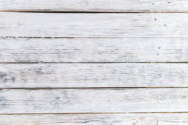 istock white vintage Wood Texture Background. MOCK-UP, closeup nails wi 636582736