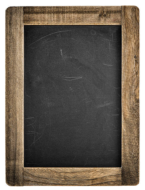 istock Chalkboard wooden frame Vintage blackboard isolated 636583276